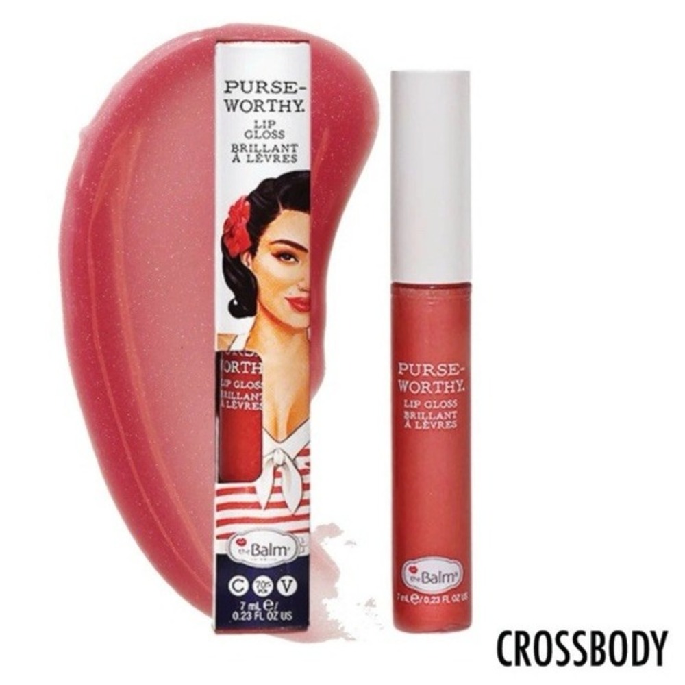 theBalm Purse-Worthy Lip Gloss Brillant‎ À Lèvres Crossbody New